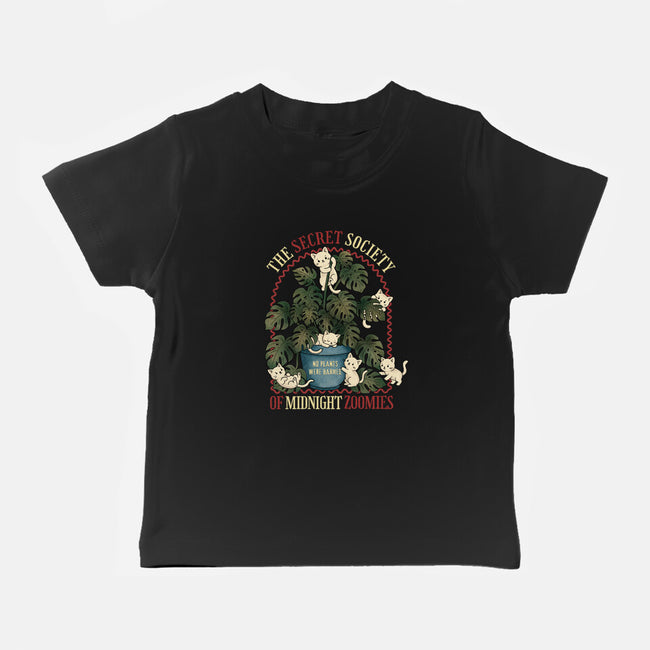 The Secret Society Of Midnight Zoomies-Baby-Basic-Tee-Trendlory
