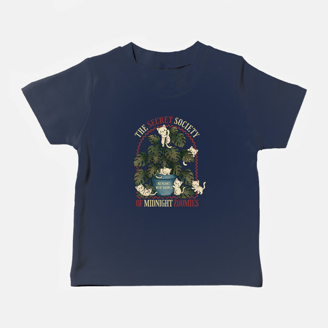 The Secret Society Of Midnight Zoomies-Baby-Basic-Tee-Trendlory