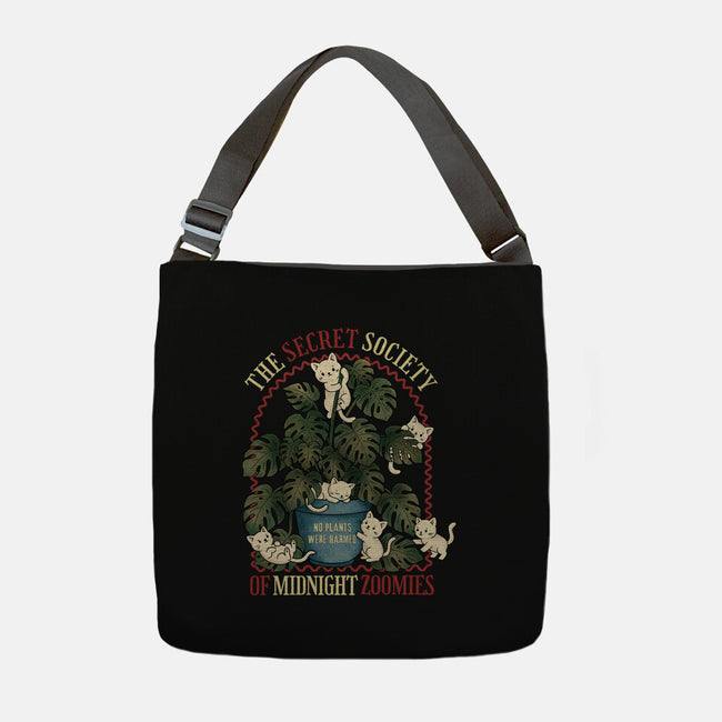 The Secret Society Of Midnight Zoomies-None-Adjustable Tote-Bag-Trendlory