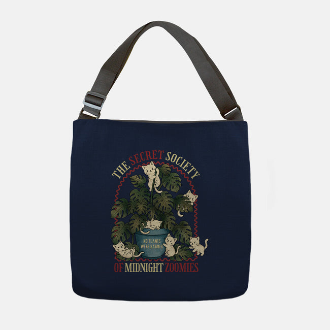 The Secret Society Of Midnight Zoomies-None-Adjustable Tote-Bag-Trendlory