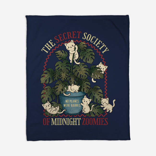 The Secret Society Of Midnight Zoomies-None-Fleece-Blanket-Trendlory
