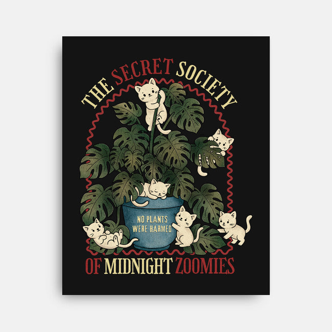 The Secret Society Of Midnight Zoomies-None-Stretched-Canvas-Trendlory