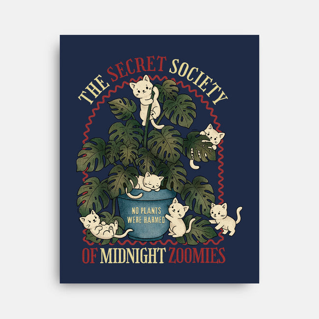 The Secret Society Of Midnight Zoomies-None-Stretched-Canvas-Trendlory