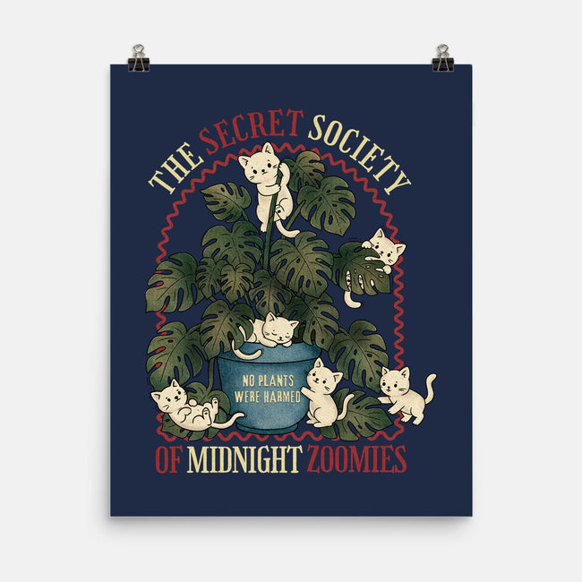 The Secret Society Of Midnight Zoomies-None-Matte-Poster-Trendlory