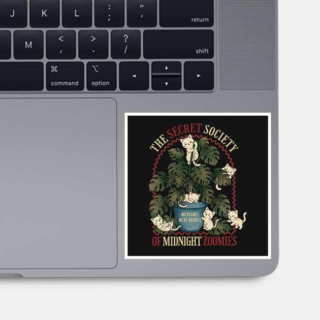The Secret Society Of Midnight Zoomies-None-Glossy-Sticker-Trendlory