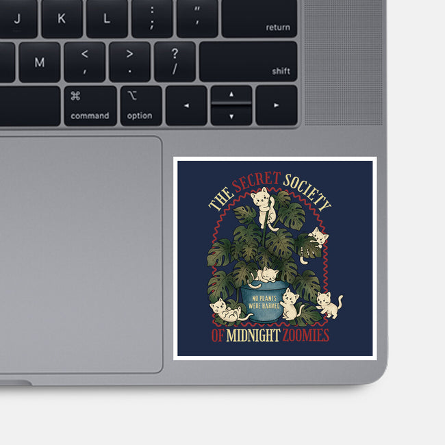 The Secret Society Of Midnight Zoomies-None-Glossy-Sticker-Trendlory