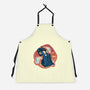 The Distortion Of Time-Unisex-Kitchen-Apron-glitchygorilla