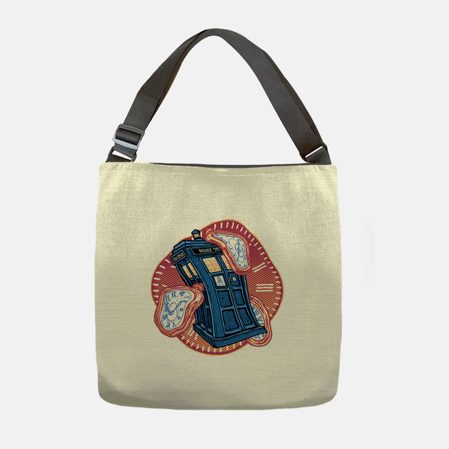 The Distortion Of Time-None-Adjustable Tote-Bag-glitchygorilla