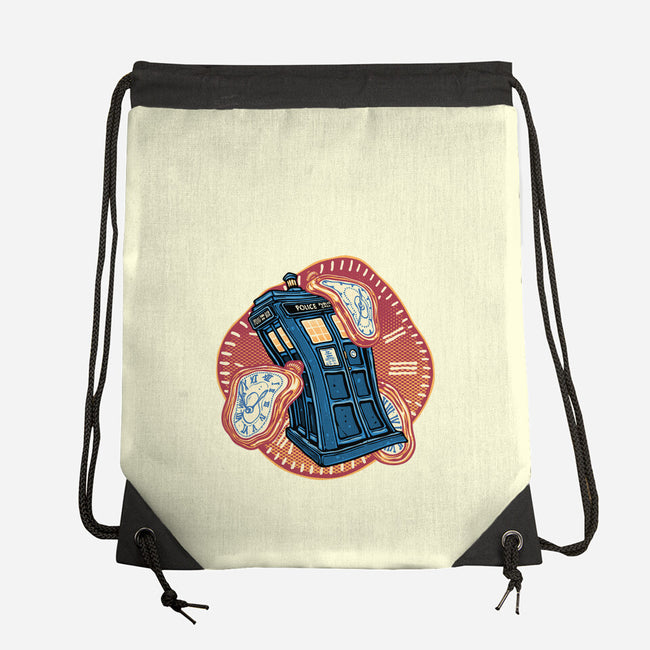 The Distortion Of Time-None-Drawstring-Bag-glitchygorilla