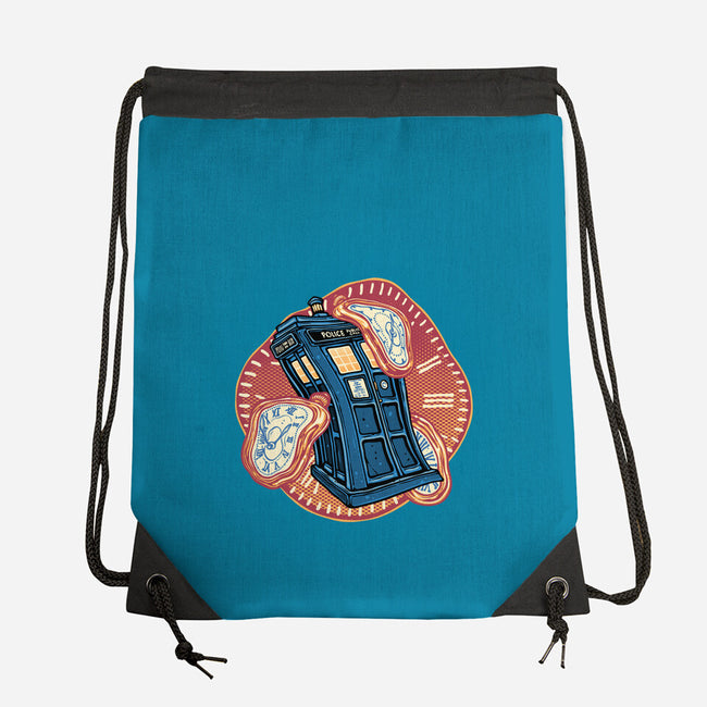 The Distortion Of Time-None-Drawstring-Bag-glitchygorilla