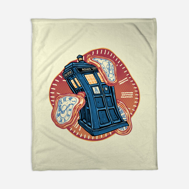 The Distortion Of Time-None-Fleece-Blanket-glitchygorilla