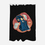 The Distortion Of Time-None-Polyester-Shower Curtain-glitchygorilla