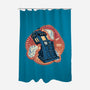The Distortion Of Time-None-Polyester-Shower Curtain-glitchygorilla
