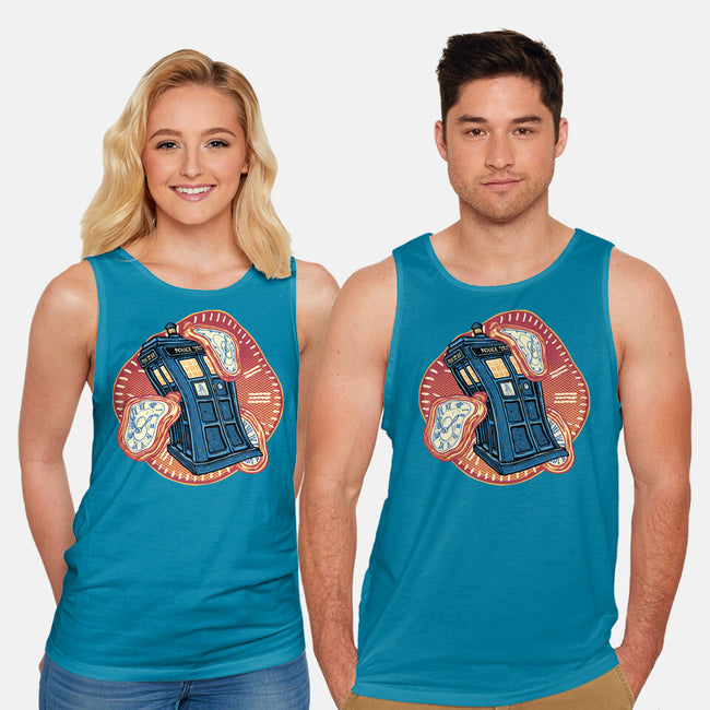 The Distortion Of Time-Unisex-Basic-Tank-glitchygorilla