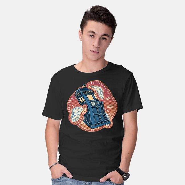 The Distortion Of Time-Mens-Basic-Tee-glitchygorilla