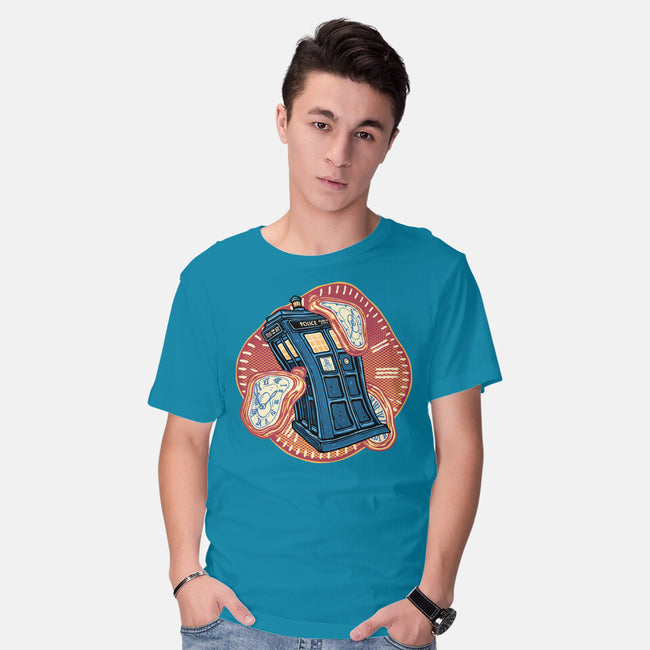 The Distortion Of Time-Mens-Basic-Tee-glitchygorilla
