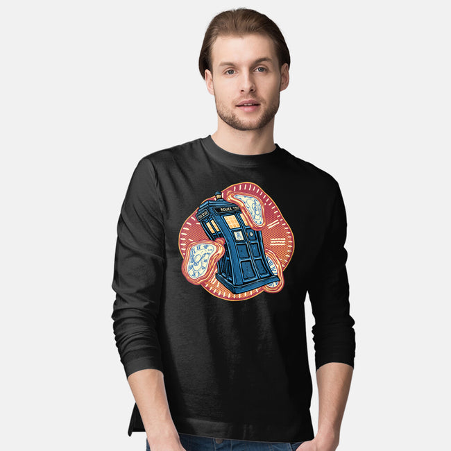 The Distortion Of Time-Mens-Long Sleeved-Tee-glitchygorilla