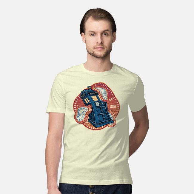 The Distortion Of Time-Mens-Premium-Tee-glitchygorilla