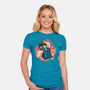 The Distortion Of Time-Womens-Fitted-Tee-glitchygorilla