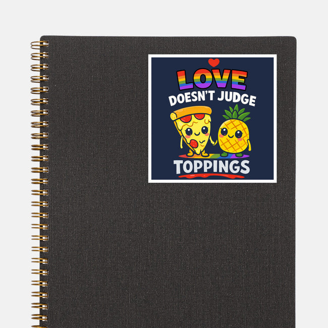 Love Doesn't Judge Topping-None-Glossy-Sticker-fanfabio