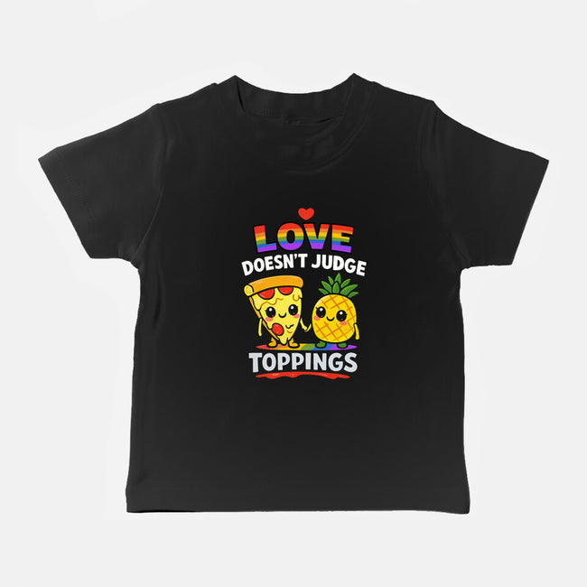 Love Doesn't Judge Topping-Baby-Basic-Tee-fanfabio