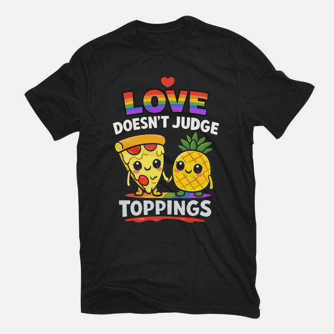 Love Doesn't Judge Topping-Mens-Basic-Tee-fanfabio