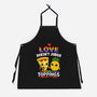 Love Doesn't Judge Topping-Unisex-Kitchen-Apron-fanfabio