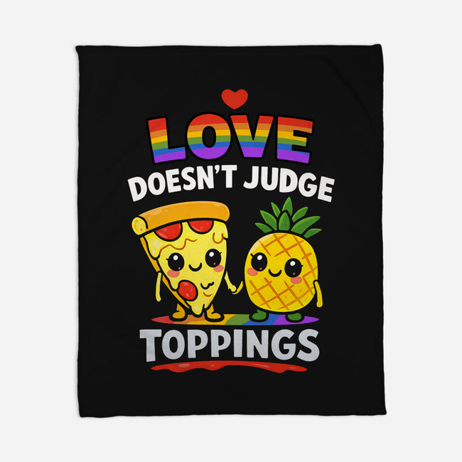 Love Doesn't Judge Topping-None-Fleece-Blanket-fanfabio