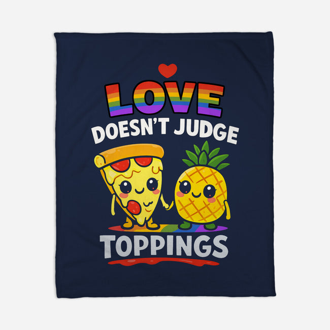 Love Doesn't Judge Topping-None-Fleece-Blanket-fanfabio