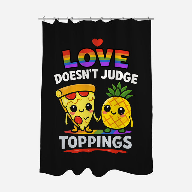 Love Doesn't Judge Topping-None-Polyester-Shower Curtain-fanfabio