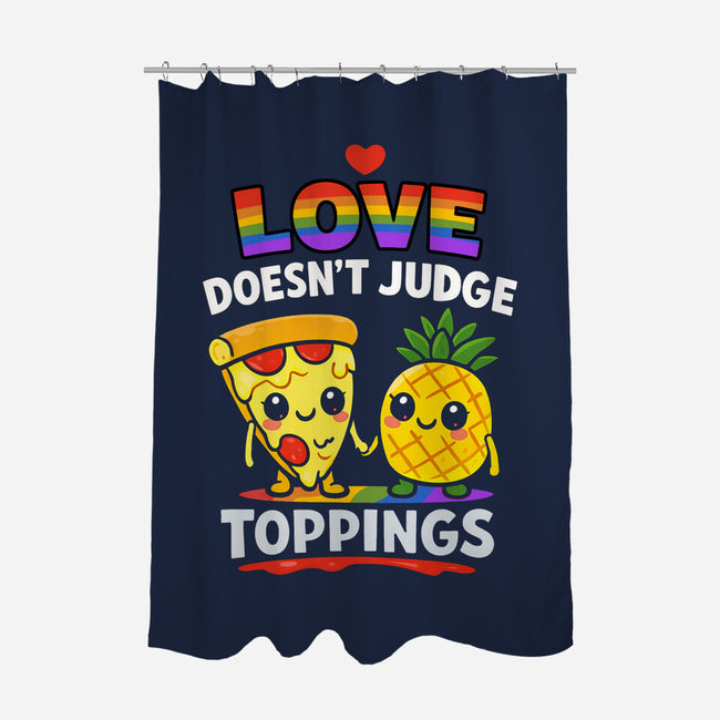 Love Doesn't Judge Topping-None-Polyester-Shower Curtain-fanfabio