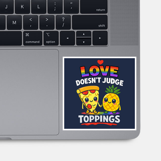 Love Doesn't Judge Topping-None-Glossy-Sticker-fanfabio