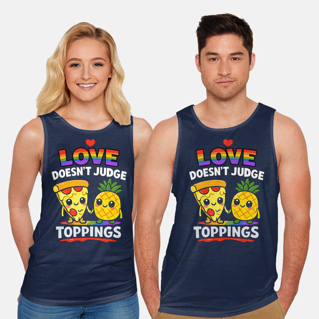 Love Doesn't Judge Topping-Unisex-Basic-Tank-fanfabio