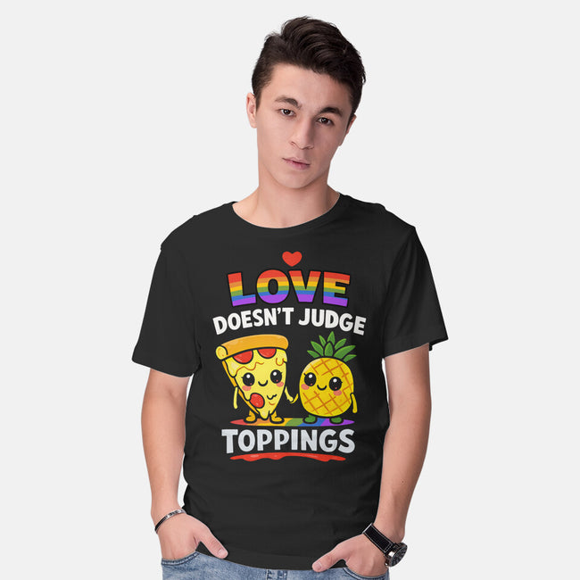 Love Doesn't Judge Topping-Mens-Basic-Tee-fanfabio