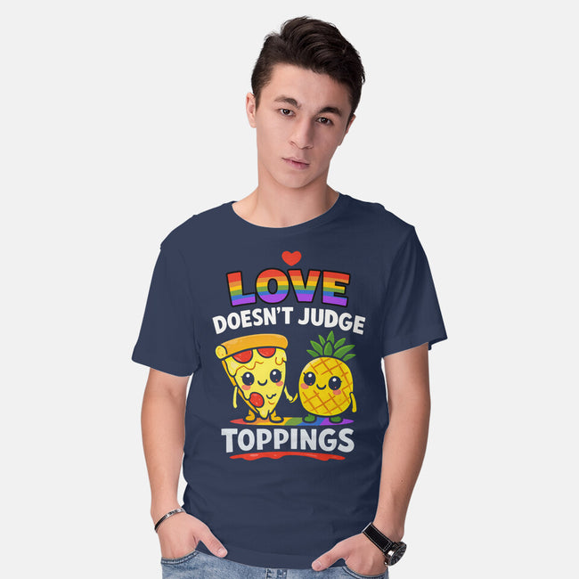Love Doesn't Judge Topping-Mens-Basic-Tee-fanfabio