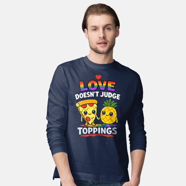 Love Doesn't Judge Topping-Mens-Long Sleeved-Tee-fanfabio