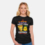 Love Doesn't Judge Topping-Womens-Fitted-Tee-fanfabio