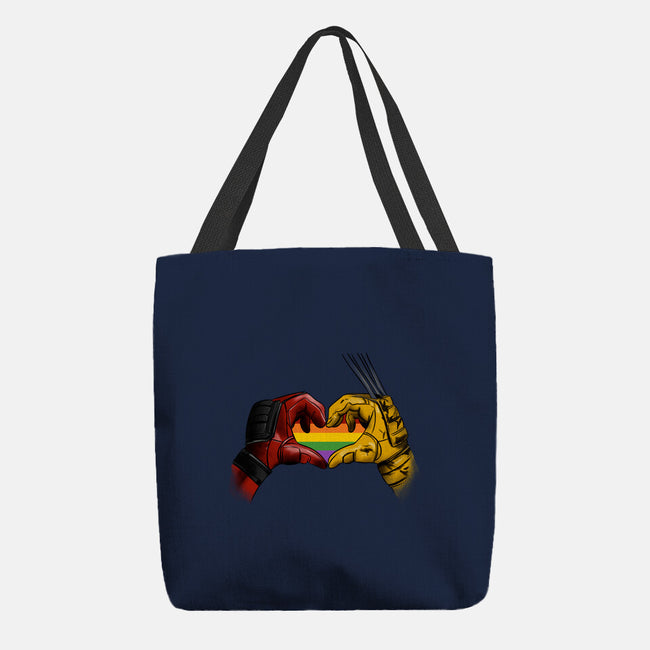 Mutant Love Rainbow-None-Basic Tote-Bag-fanfabio