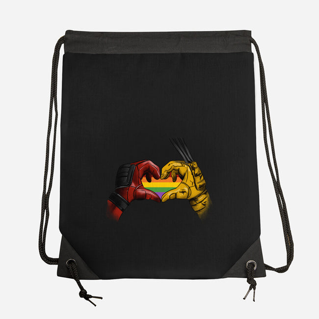 Mutant Love Rainbow-None-Drawstring-Bag-fanfabio