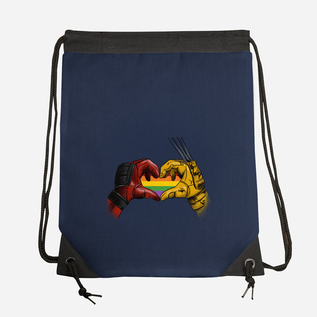Mutant Love Rainbow-None-Drawstring-Bag-fanfabio