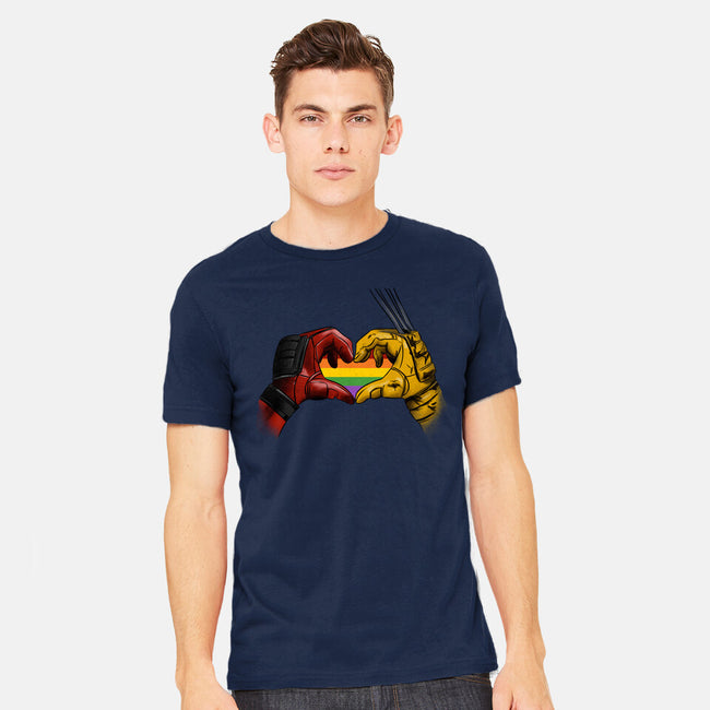 Mutant Love Rainbow-Mens-Heavyweight-Tee-fanfabio