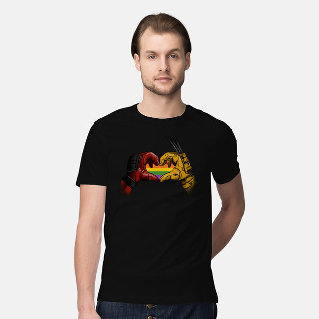Mutant Love Rainbow-Mens-Premium-Tee-fanfabio