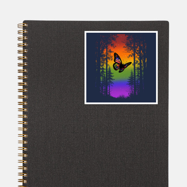 Pride Butterfly-None-Glossy-Sticker-fanfabio
