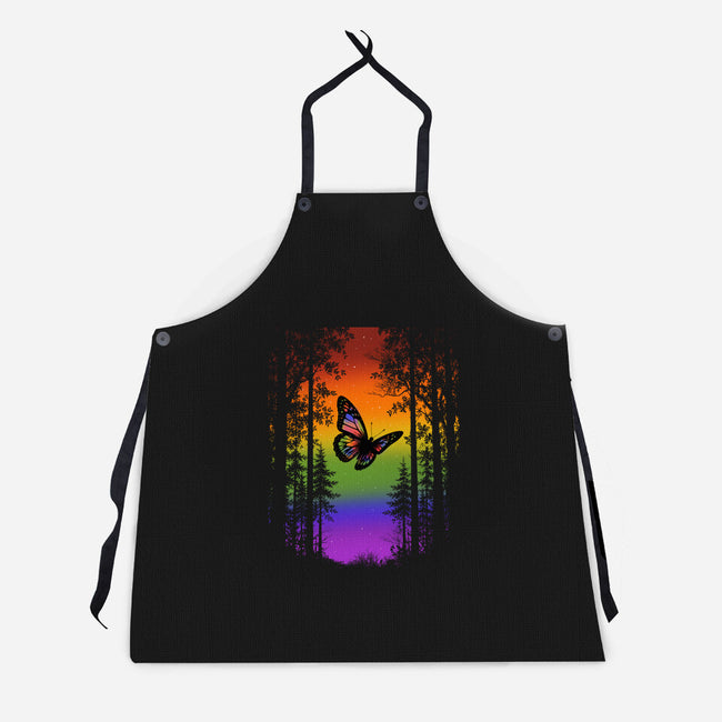 Pride Butterfly-Unisex-Kitchen-Apron-fanfabio