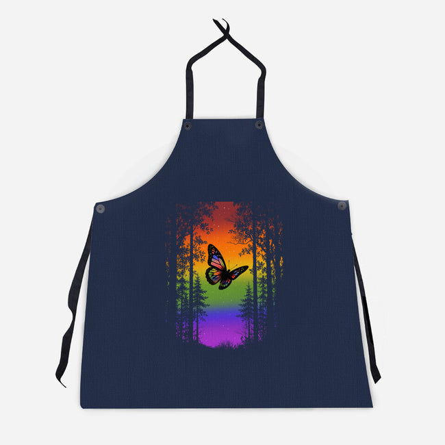 Pride Butterfly-Unisex-Kitchen-Apron-fanfabio