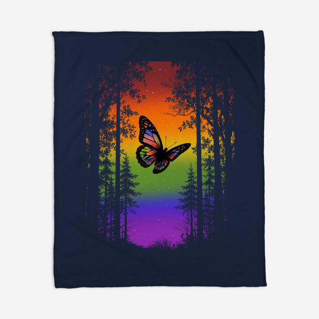 Pride Butterfly-None-Fleece-Blanket-fanfabio