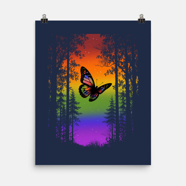 Pride Butterfly-None-Matte-Poster-fanfabio