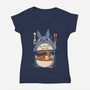 My Neighbor Ramen-Womens-V-Neck-Tee-Eoli Studio