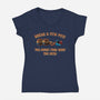Break A Few Pots-Womens-V-Neck-Tee-rmatix