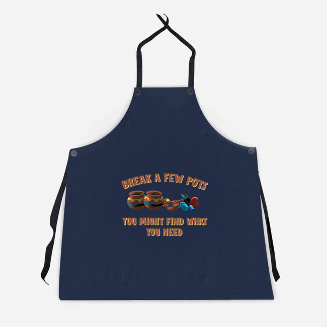 Break A Few Pots-Unisex-Kitchen-Apron-rmatix